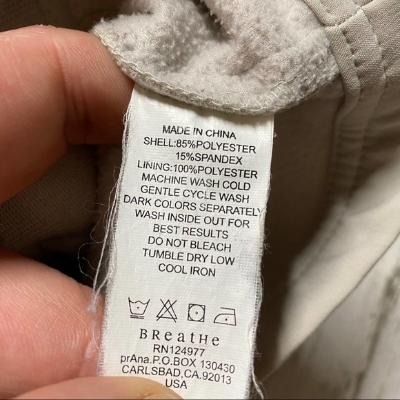 Prana Ivory high neck jacket size S - Picture 8 of 10